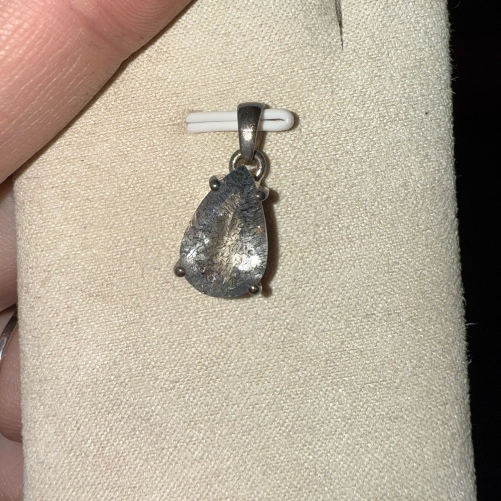 Rutilated quartz pendant